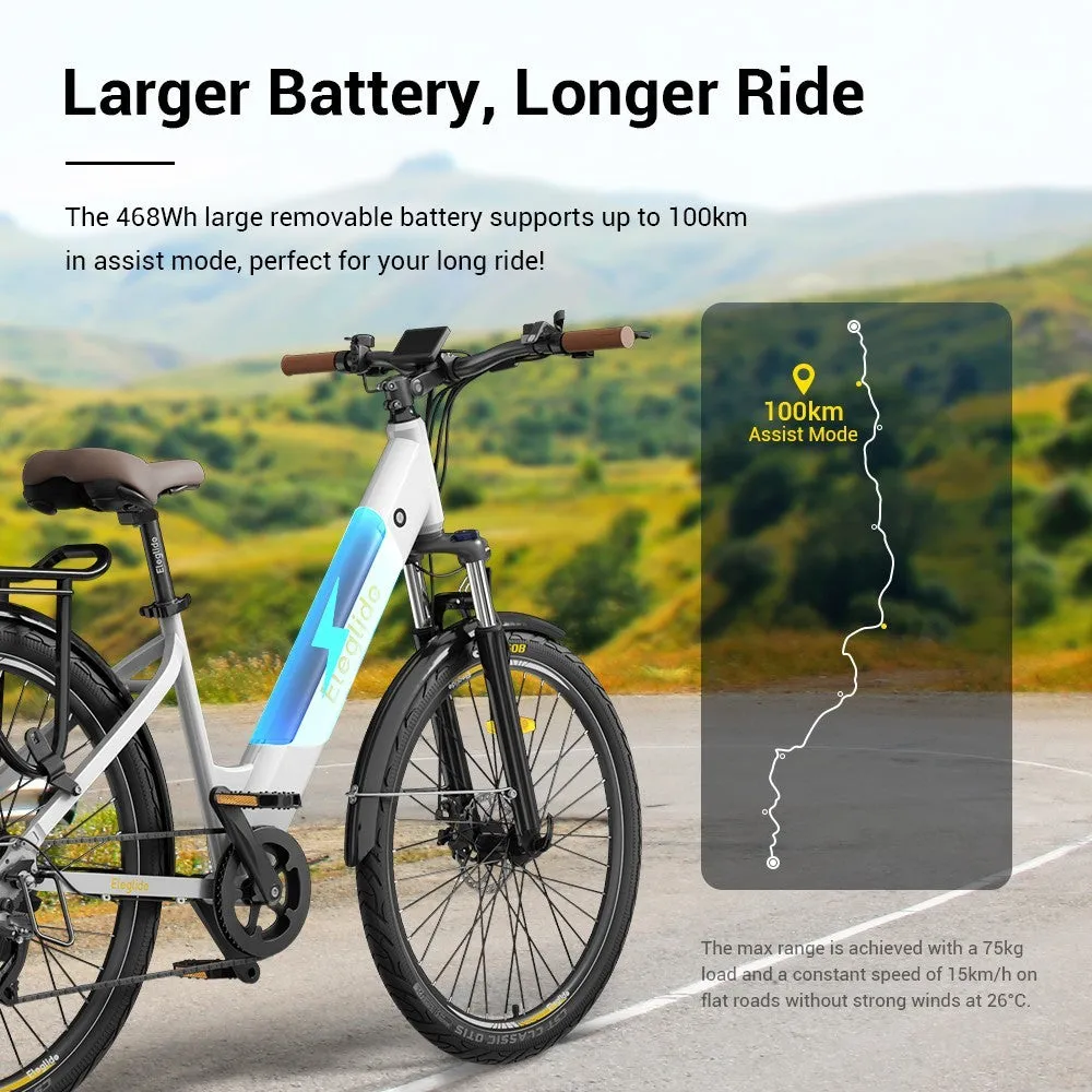 2-Pack Eleglide T1 Step-Thru Electric Trekking Bike Offer