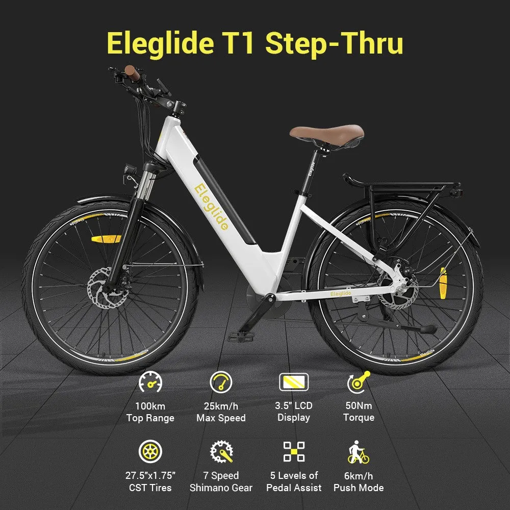 2-Pack Eleglide T1 Step-Thru Electric Trekking Bike Offer