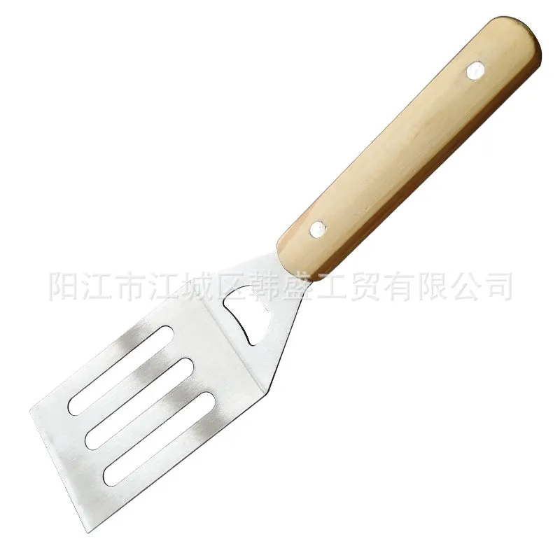 4-Piece Wooden Handle Baking & BBQ Tool Set