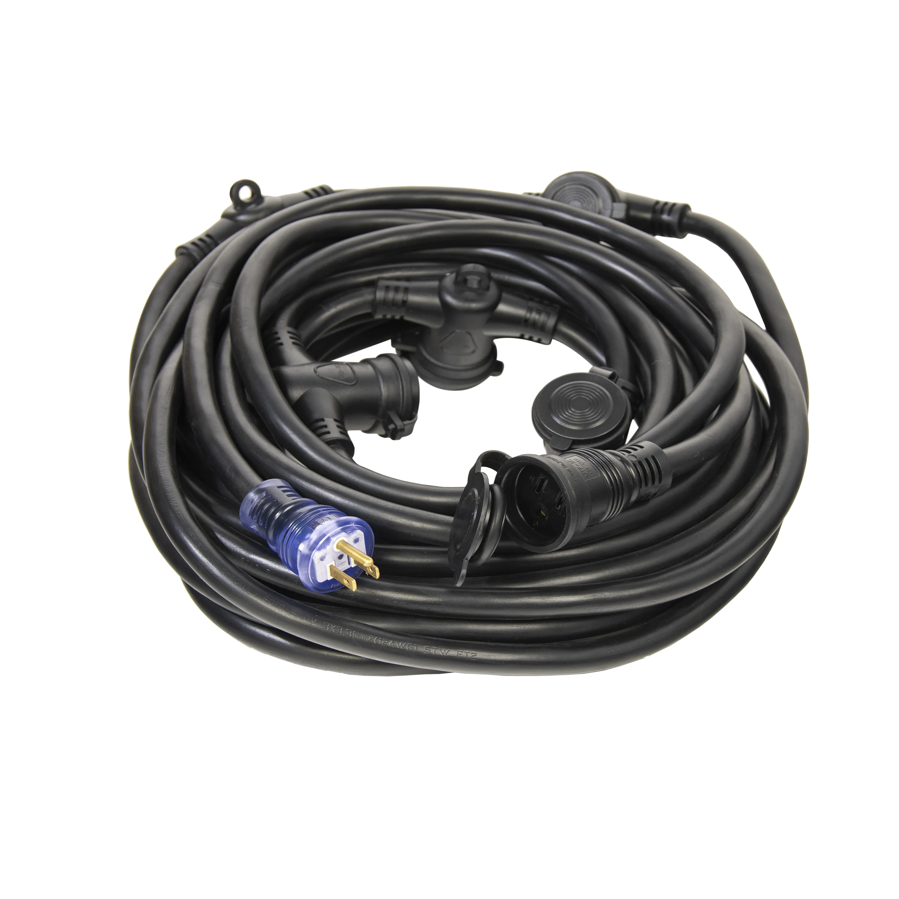 50 Foot Pro Cap 6 Multi-Outlet Single Lighted Extension Cord