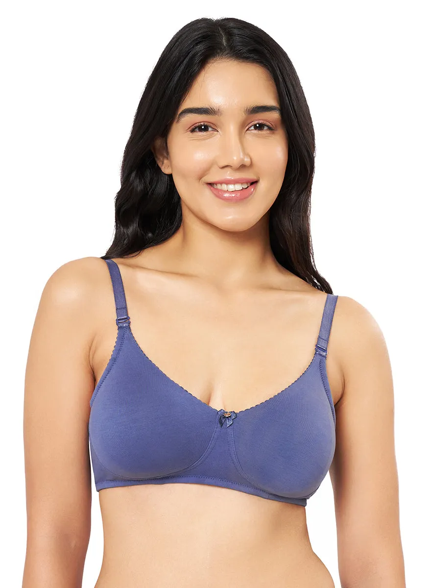 All Day Comfort Non-padded & Non-wired Bra - Crown Blue