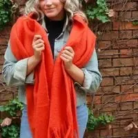 Aniston Orange Scarf