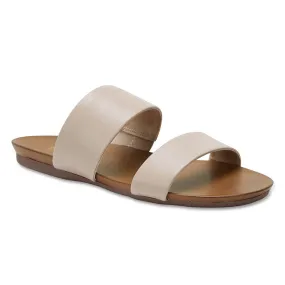 Aruba Slide in Nude Leather