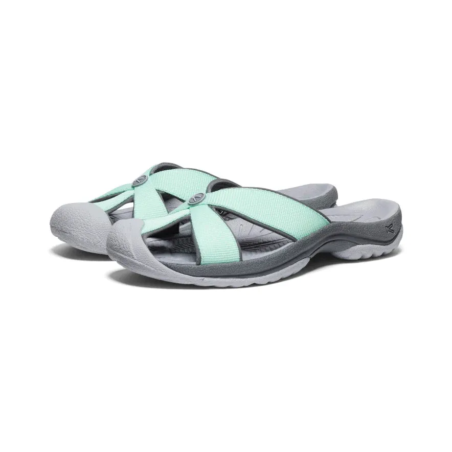 Bali Closed Toed Slide in Lichen/Steel Grey