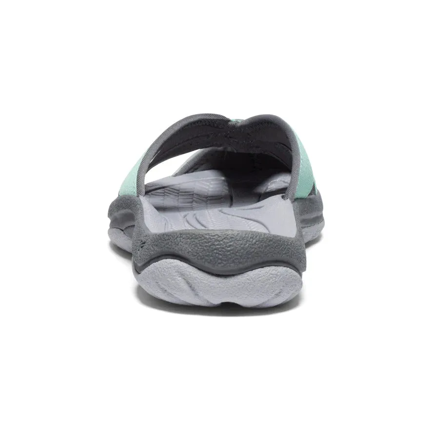 Bali Closed Toed Slide in Lichen/Steel Grey