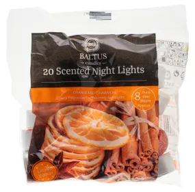 Baltus 20 Scented Night Lights Orange & Cinnamon