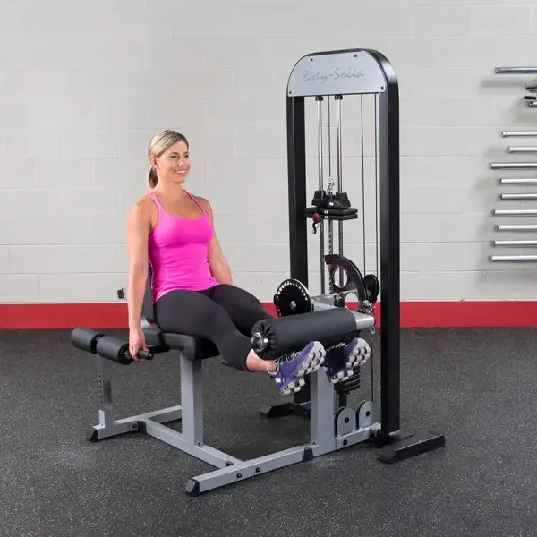 Body Solid PRO SELECT LEG EXTENSION / CURL STATION, 210LB STACK