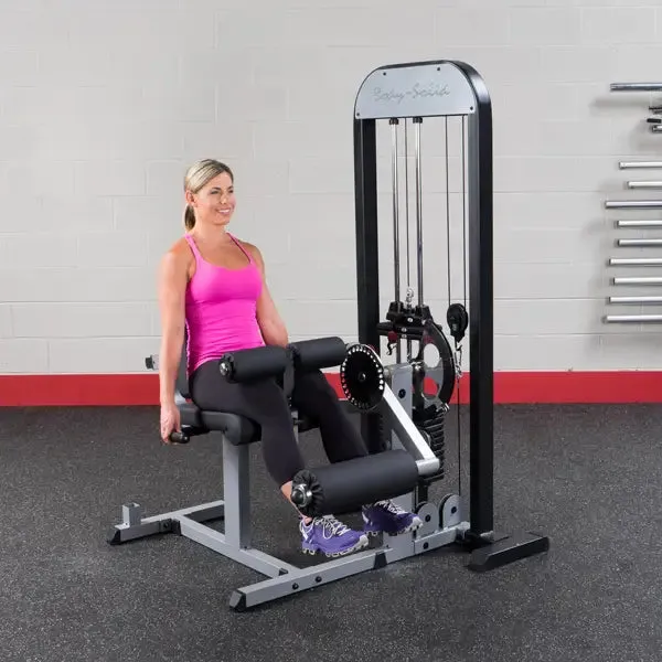 Body Solid PRO SELECT LEG EXTENSION / CURL STATION, 210LB STACK