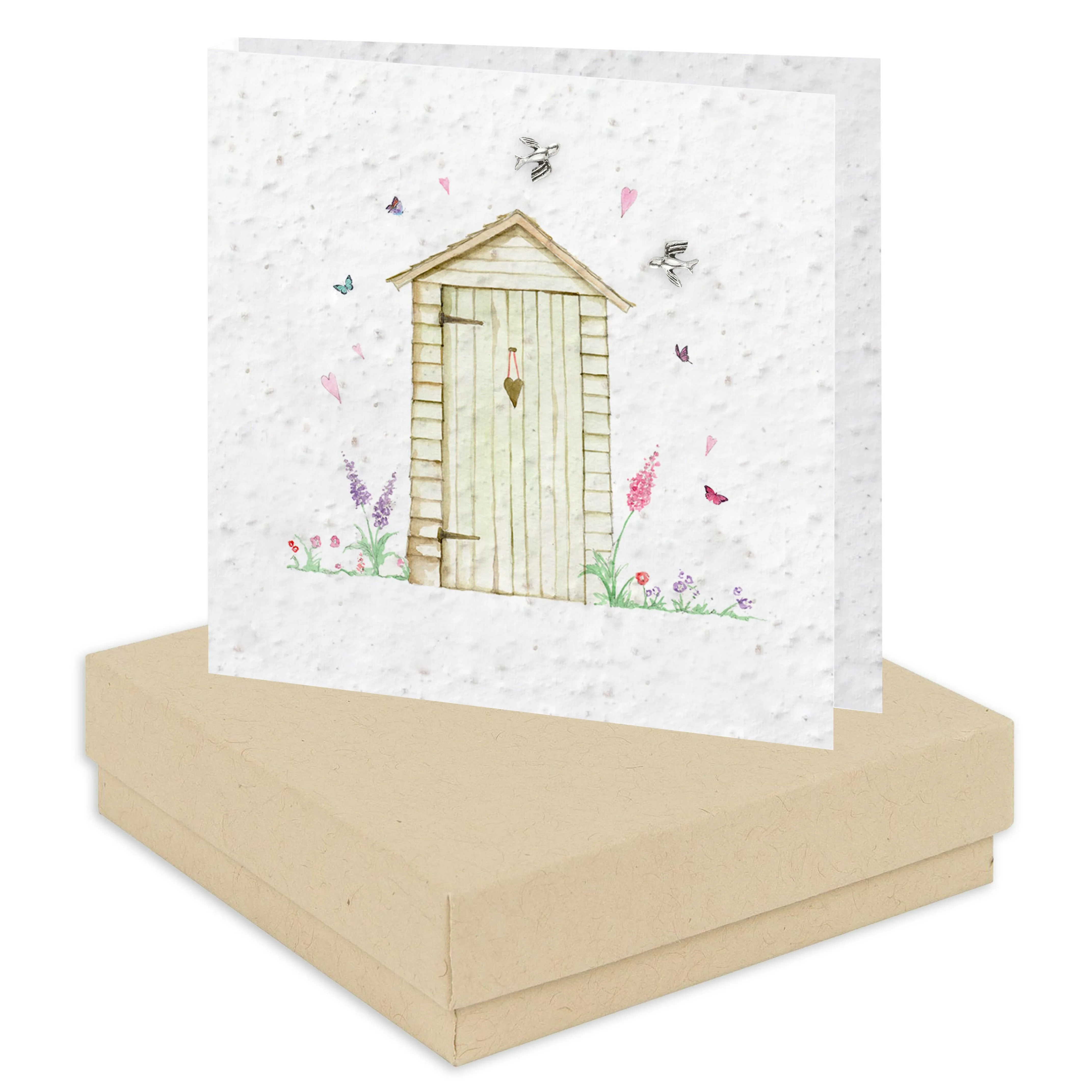 Boxed Garden Shed Plantable Seed Earring Card