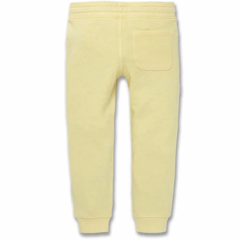 Boys Jordan Craig Invincible Plush Jogger Sweatpants (Pale Yellow) 8446B