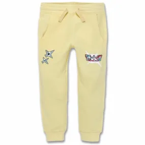 Boys Jordan Craig Invincible Plush Jogger Sweatpants (Pale Yellow) 8446B