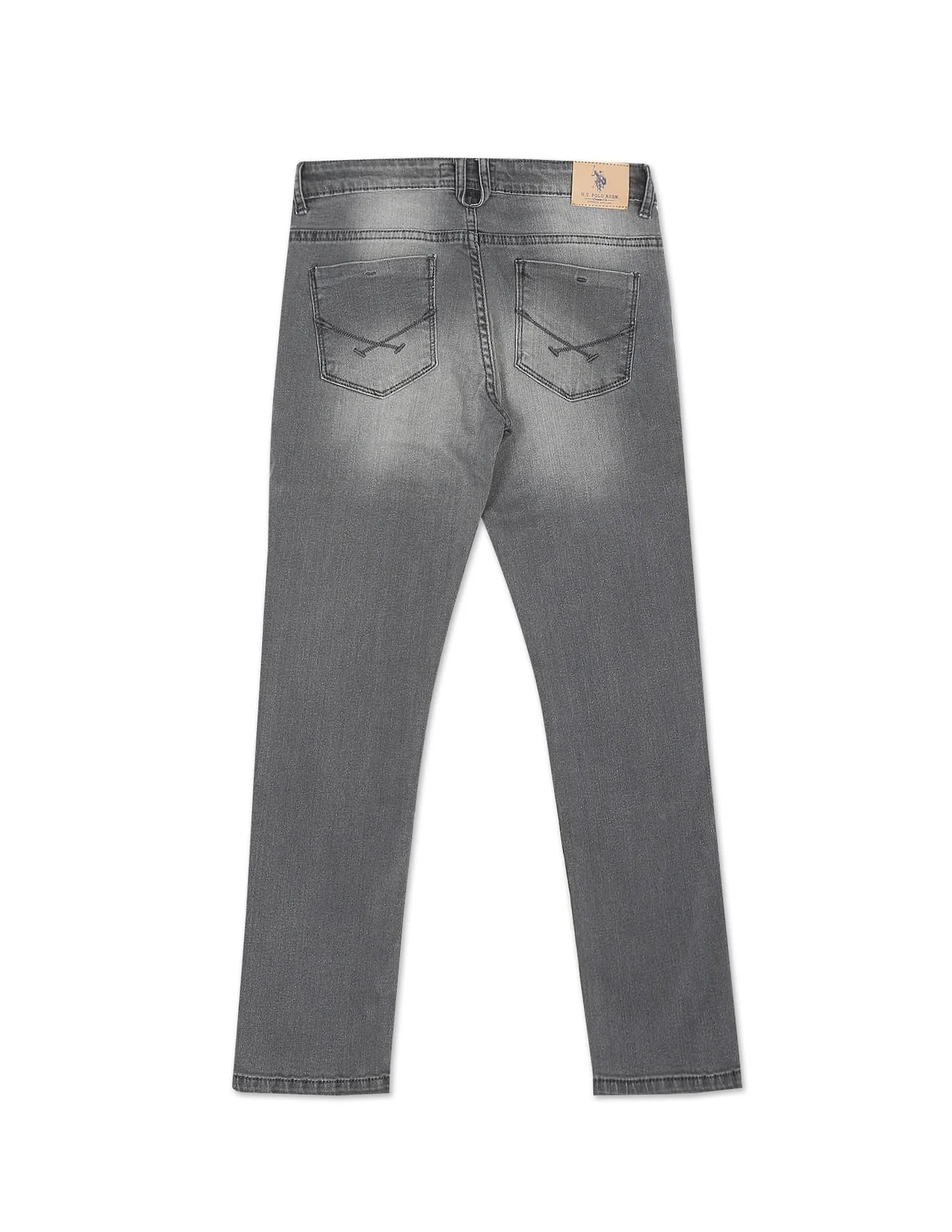 Boys Mid Rise Stone wash Jeans