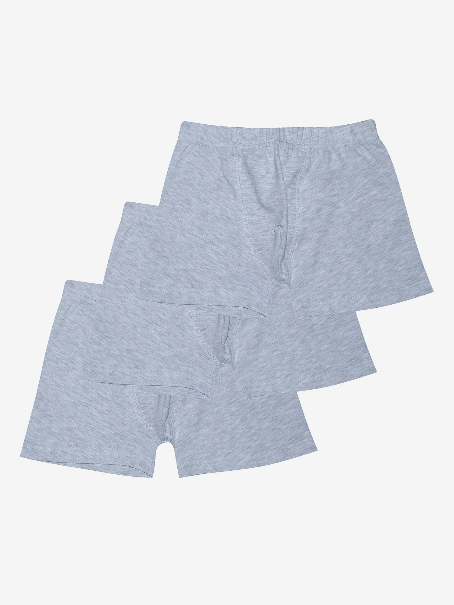 Boys Solid Boxer Shorts Pack Of 3