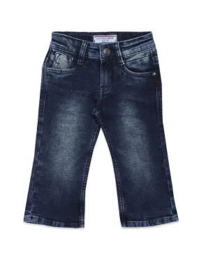 Boys Stone Wash Bootcut Jeans