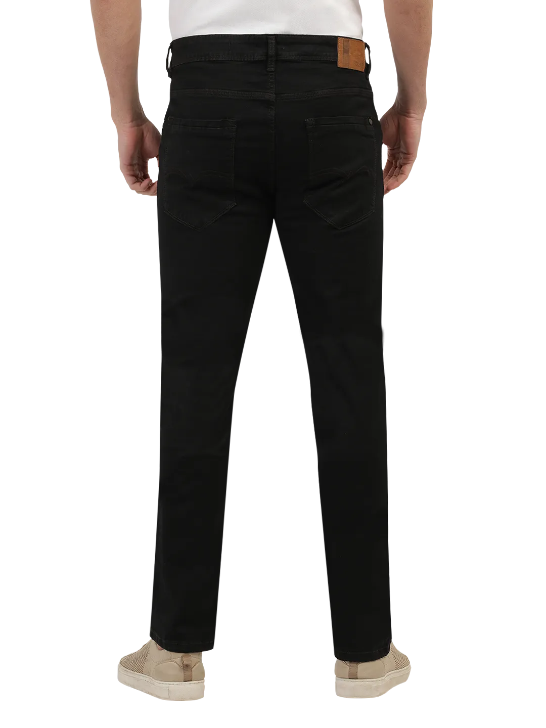 Brown Denim Core Trousers - LOXTON_Brown