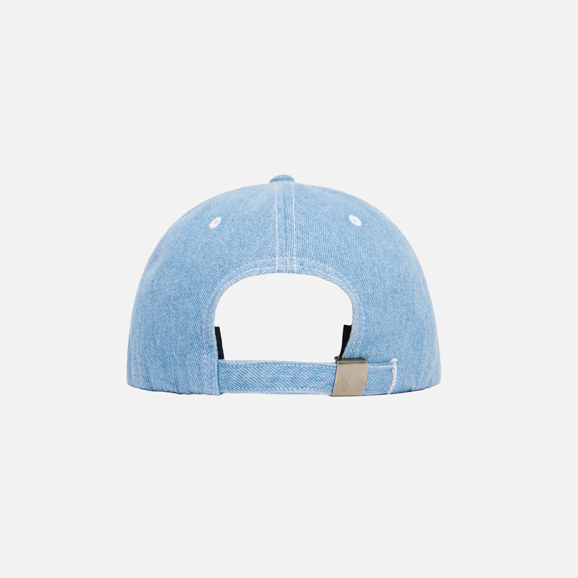 by Parra Script Mix Logo 6 Panel Hat - Light Denim