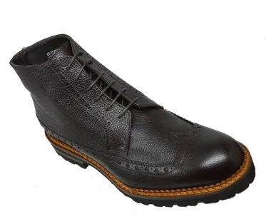 Calzoleria Toscana E485 Black Wingtip Chukka Boot