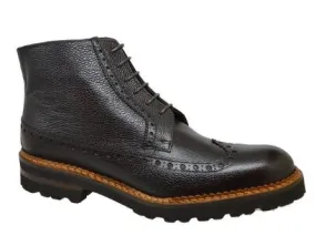 Calzoleria Toscana E485 Black Wingtip Chukka Boot