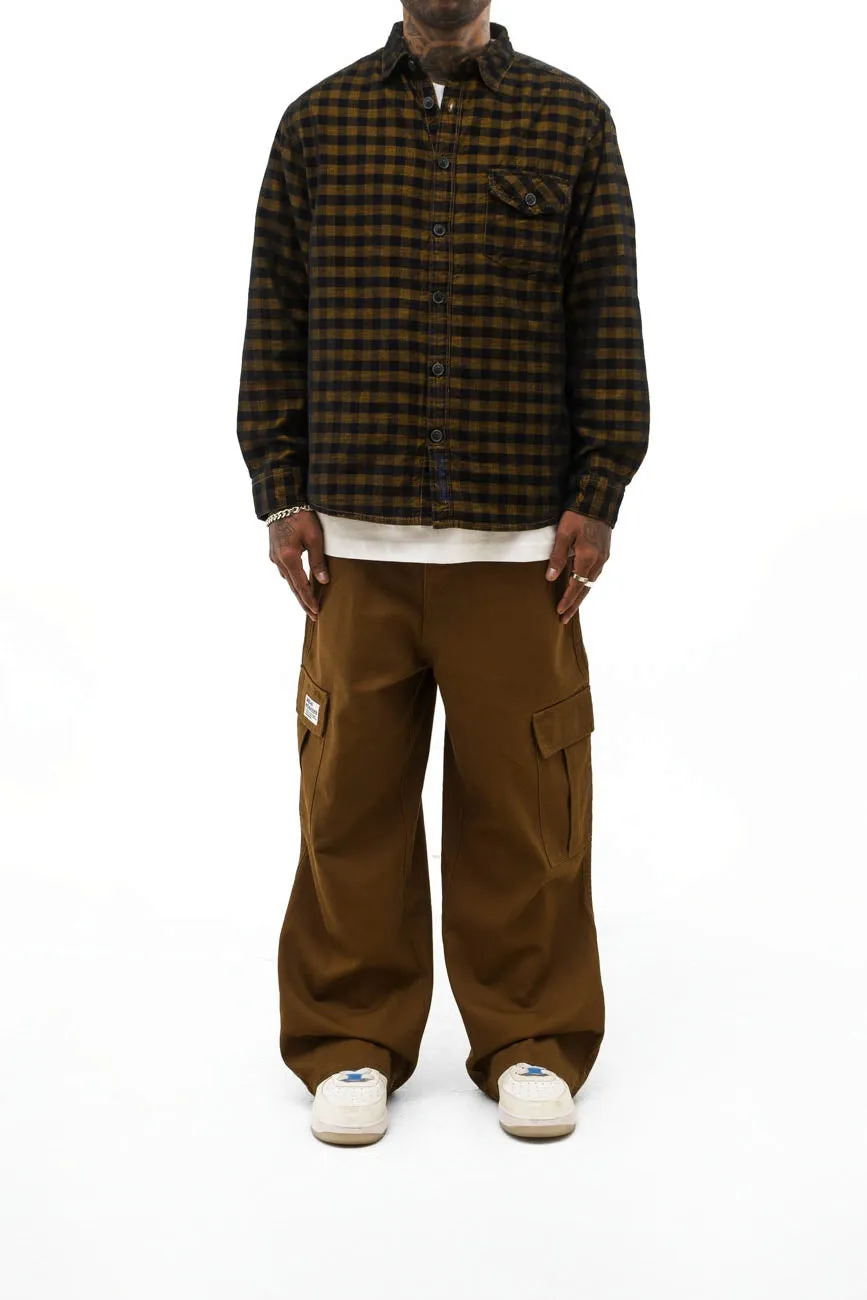 Check Corduroy Shirt 003 // regular fit