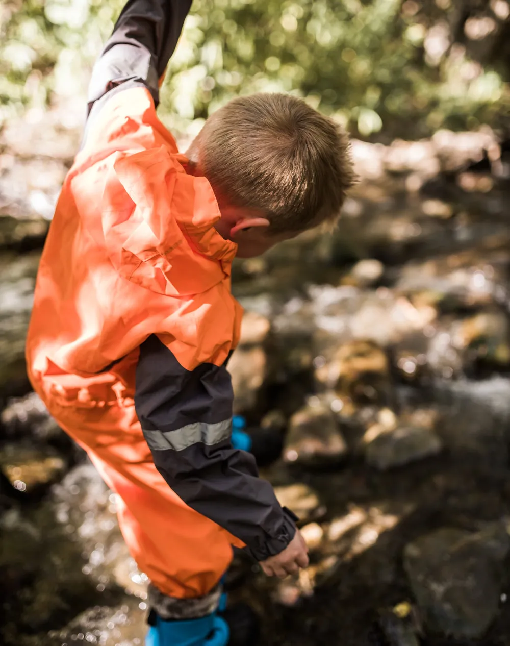 CHILDREN’S TRAIL ONE PIECE RAIN SUIT, CLASSIC ORANGE