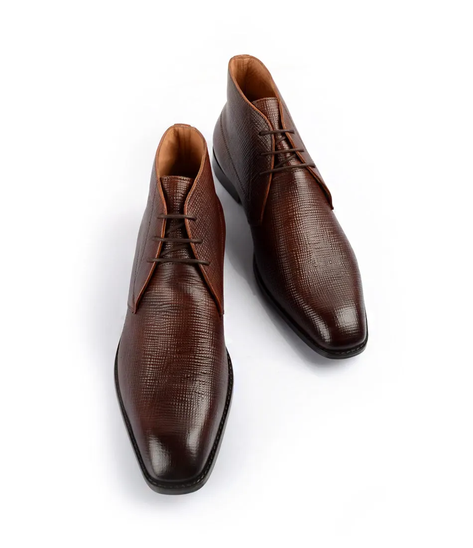 Chukka Boots - Brown Hatch-Grain