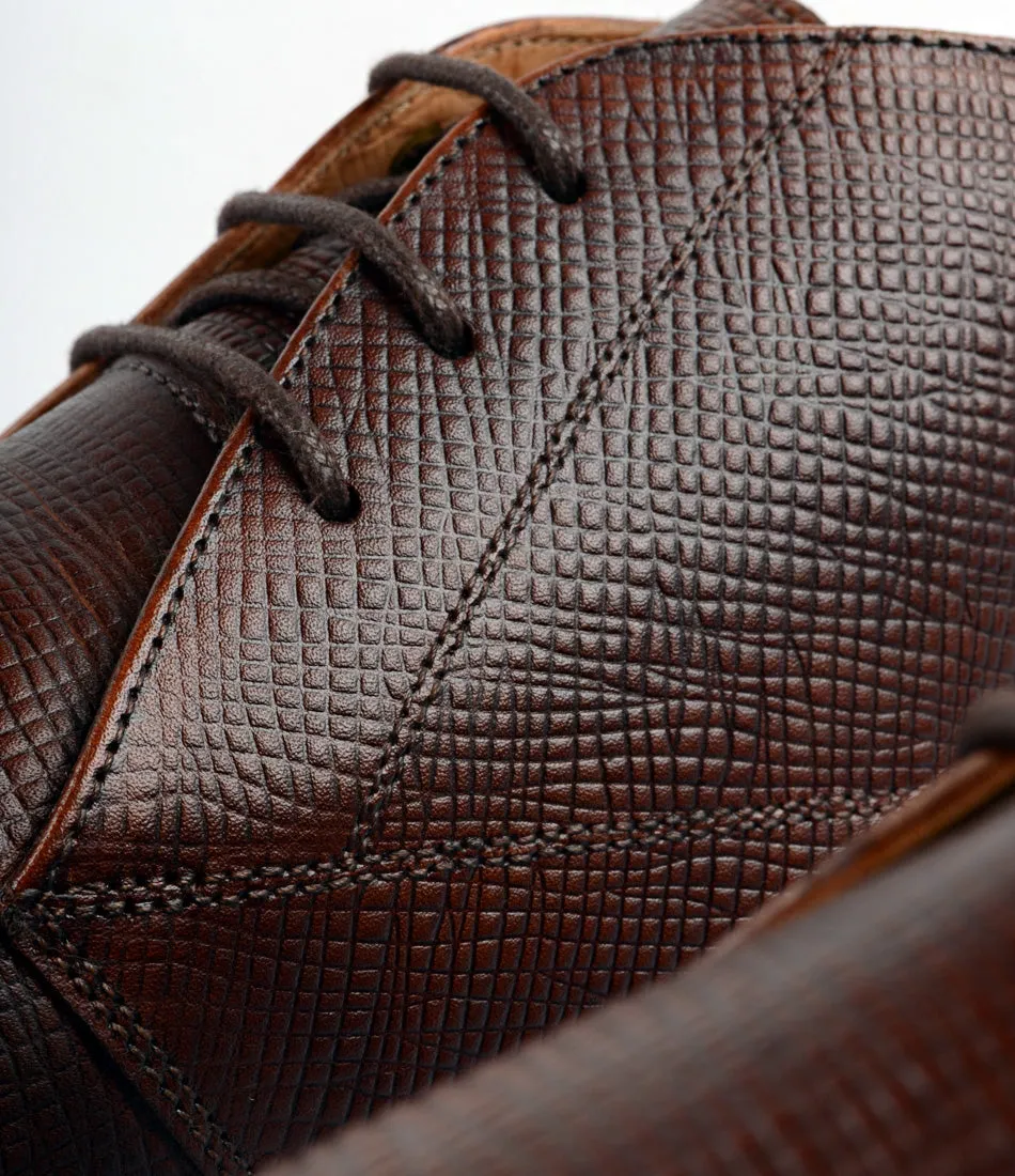 Chukka Boots - Brown Hatch-Grain