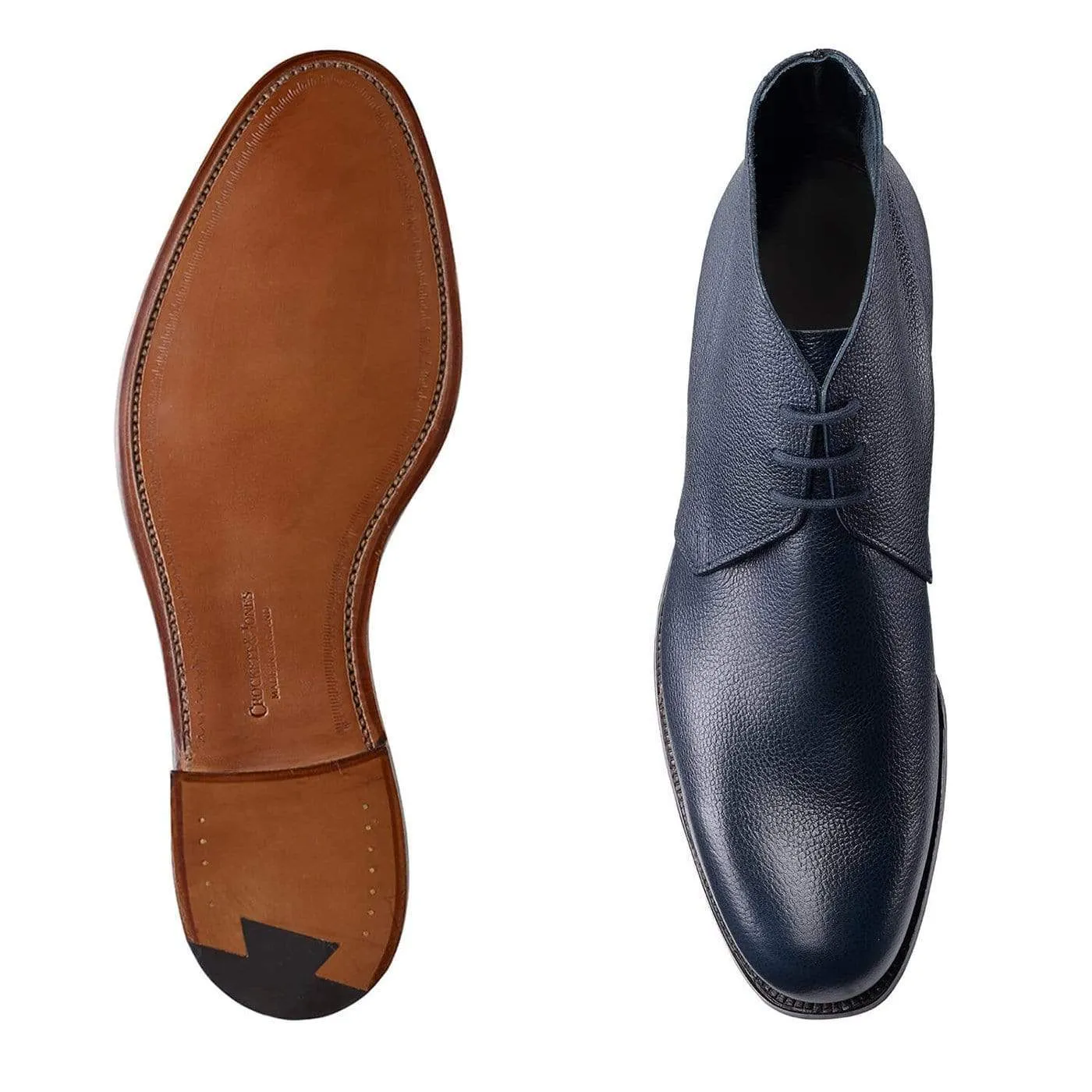 Chukka Navy Pebble Grain