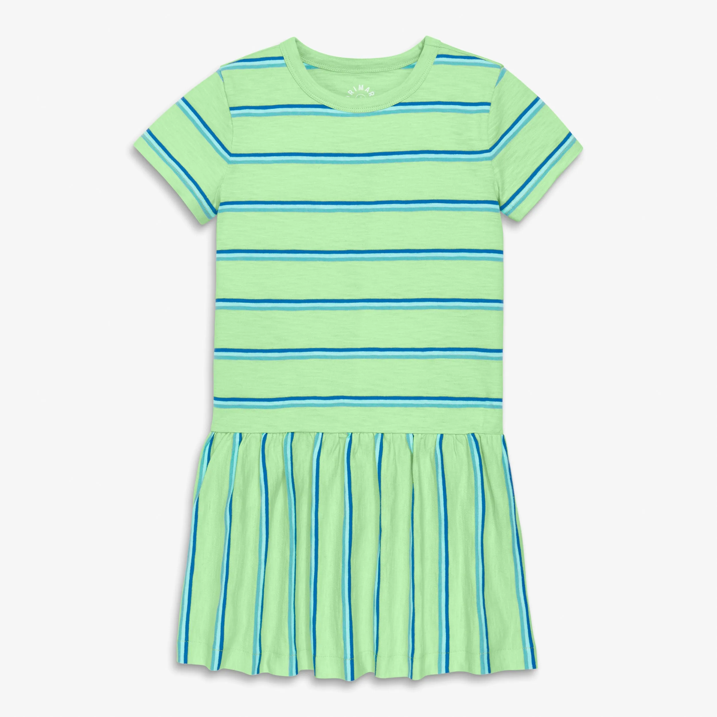 Clearance short sleeve explorer dress in stripe