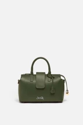 Convertible Executive Leather Bag MIDI in Olive Green - WAITLIST