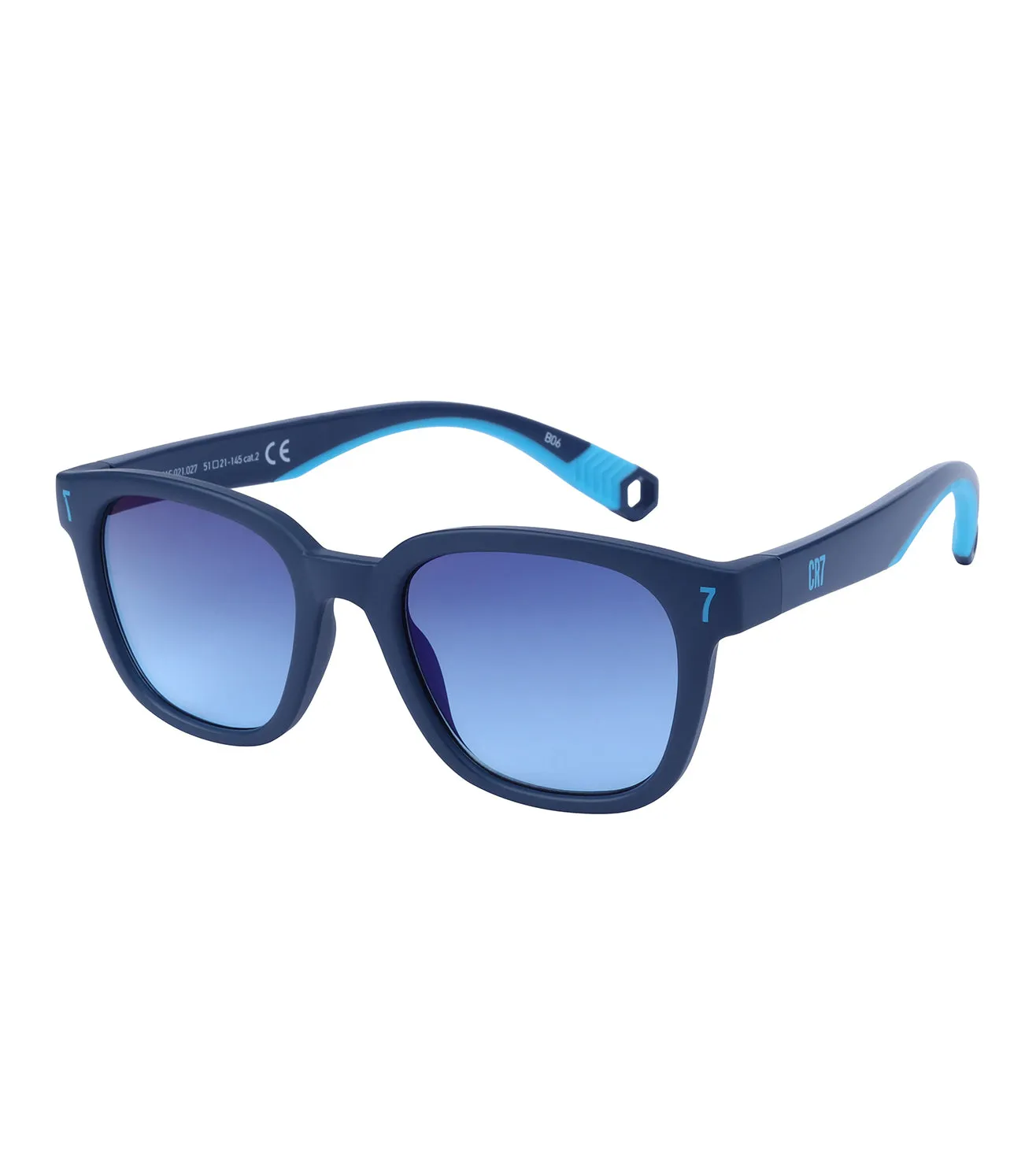 CR7 Men's Blue Wayfarer Sunglasses