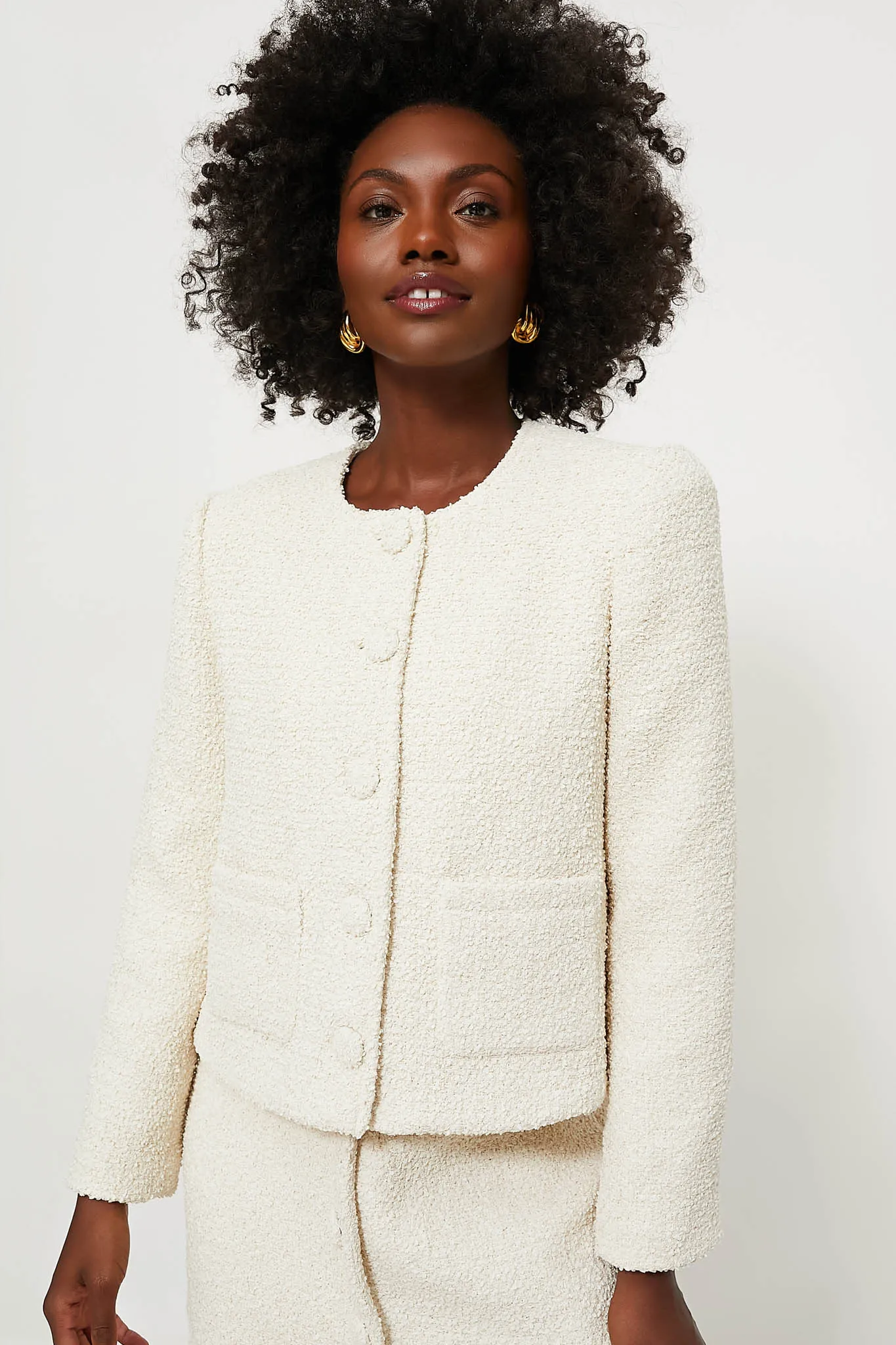 Cream Tweed Marilyn Jacket