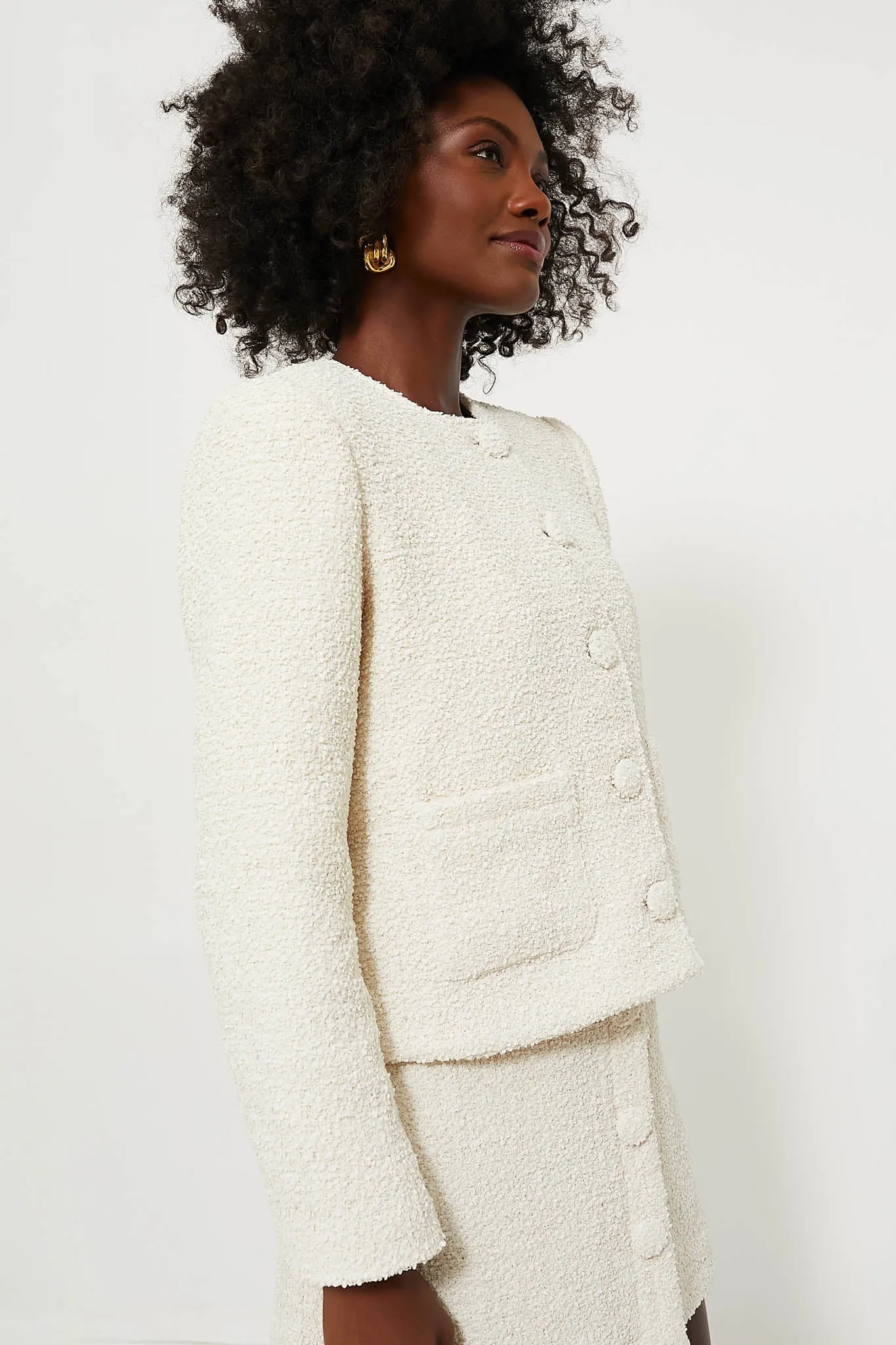 Cream Tweed Marilyn Jacket