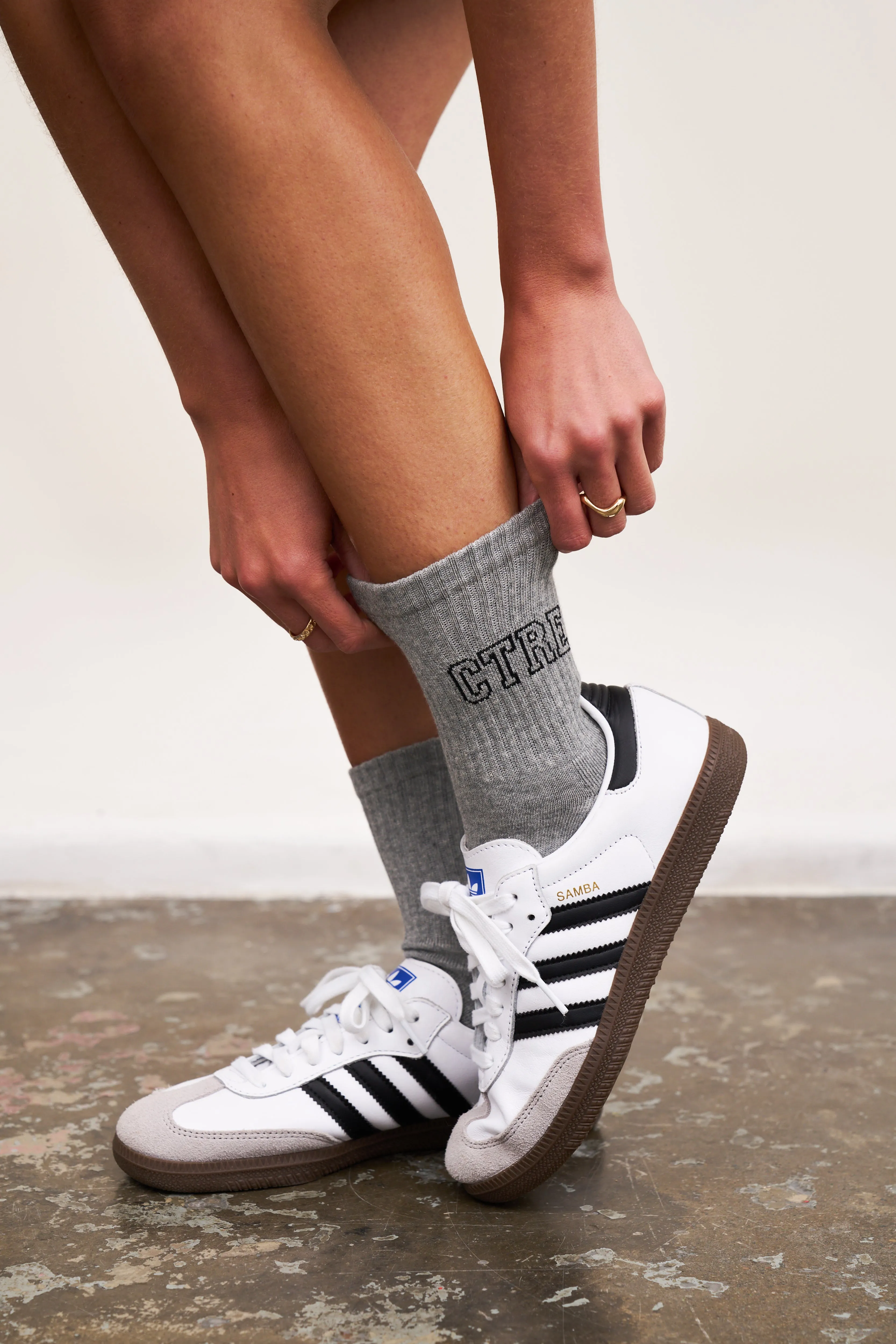 CTRE OUTLINE SPORT SOCK - GREY MARL