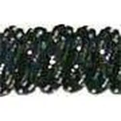 Curly Laces - Black/Metallic Silver (1 Pair Pack) Shoelaces