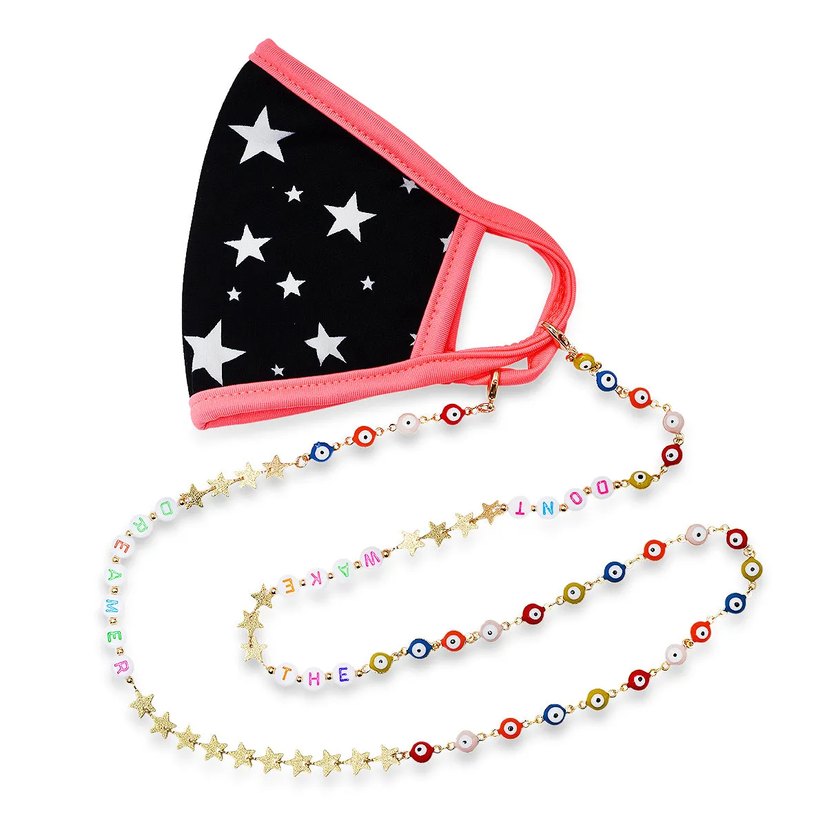 Don't Wake The Dreamer Star & Evil Eye Mask Chain