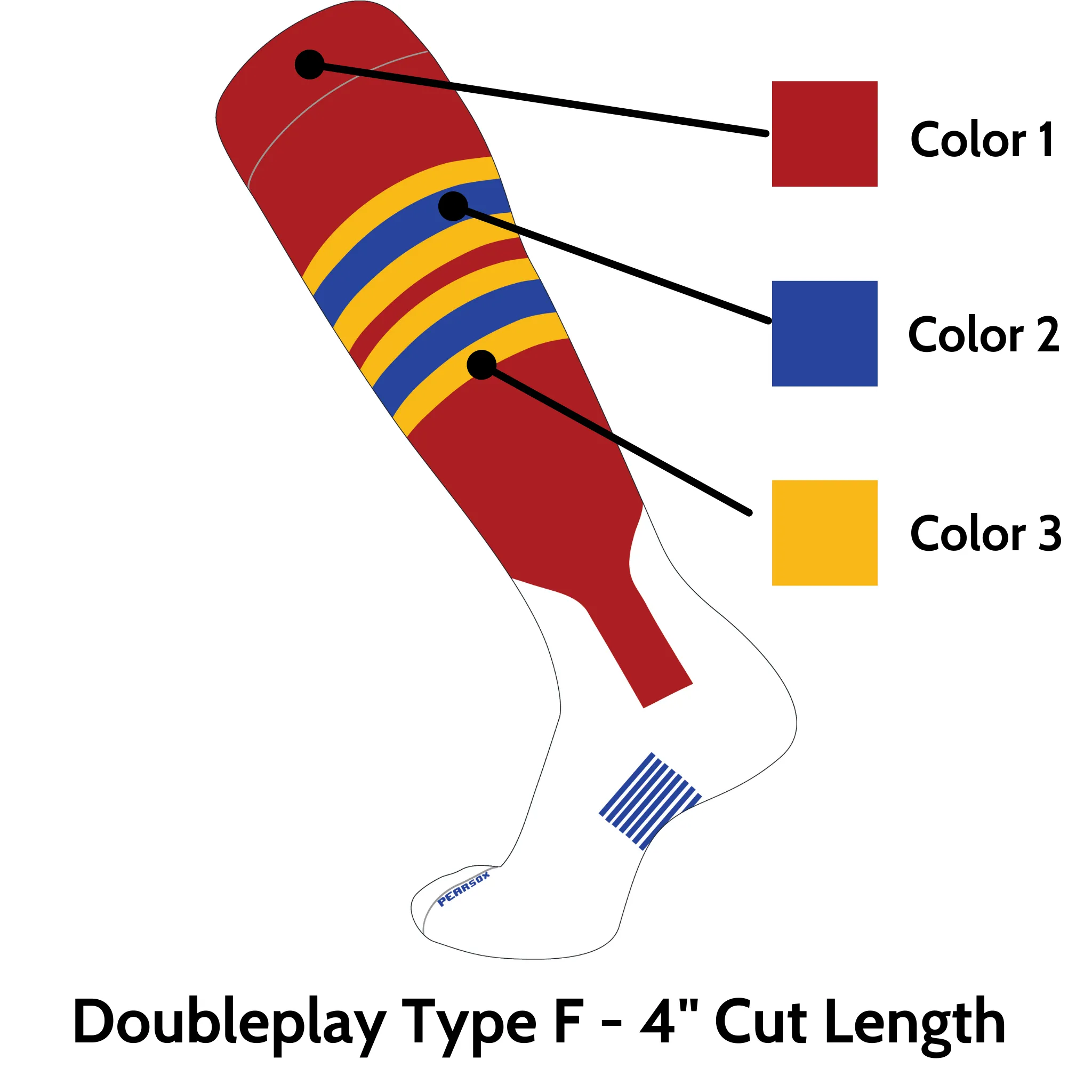 Doubleplay Custom Stirrup Sock Type F