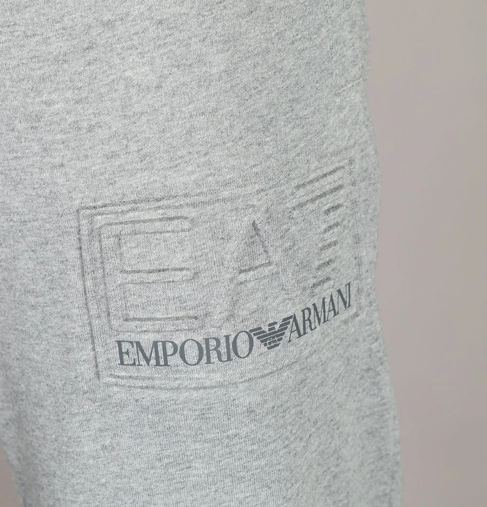 EA7 Bold Raised Logo Joggers Grey