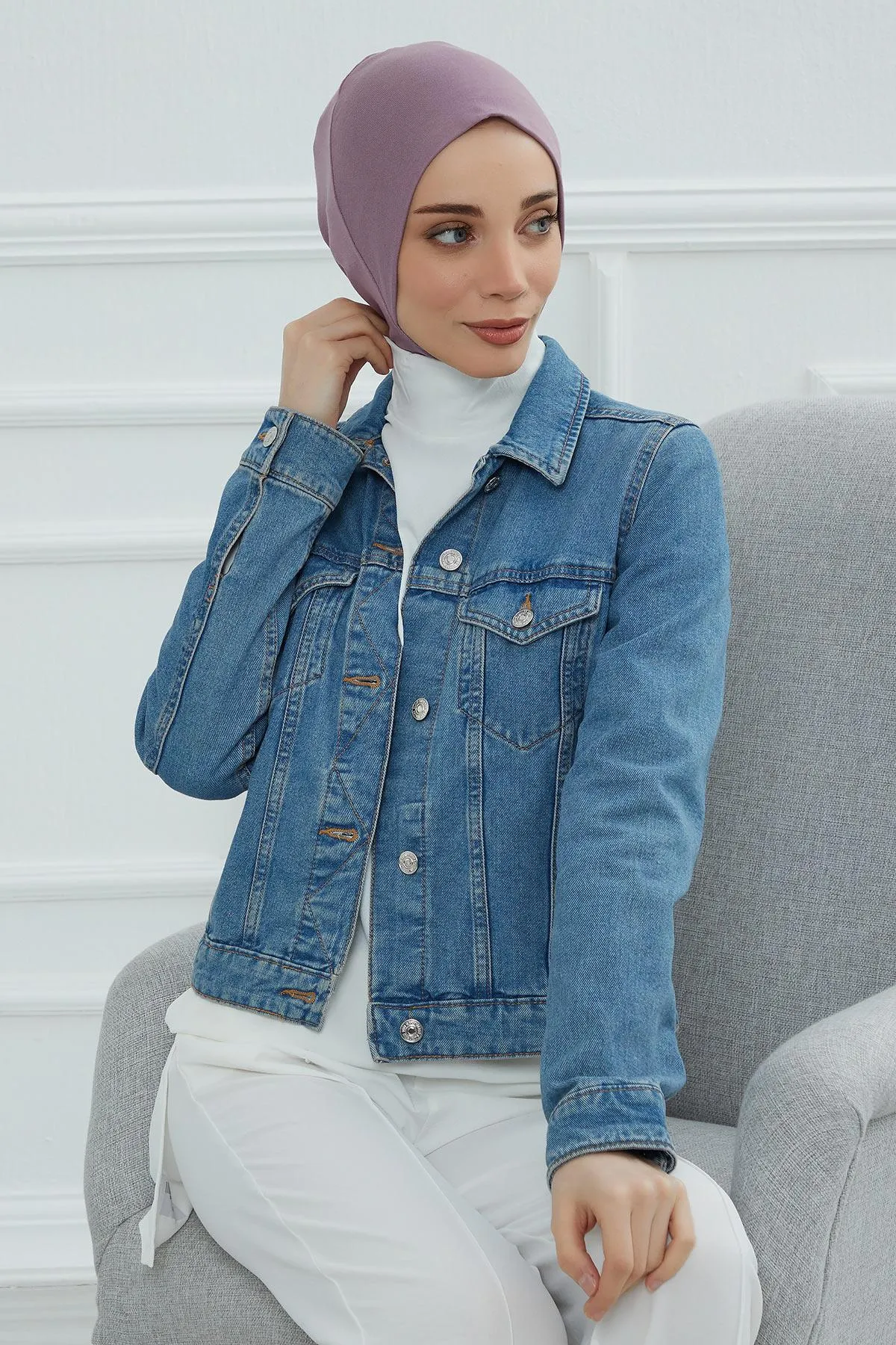 Easy Wear Instant Turban Bonnet for Women, Practical Inner Turban Cap, Quick Wear Instant Hijab Bonnet, Ready Hijab Head Wrap Under Cap,TB-5