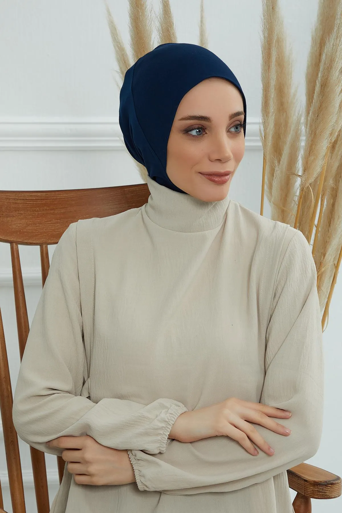 Easy Wear Instant Turban Bonnet for Women, Practical Inner Turban Cap, Quick Wear Instant Hijab Bonnet, Ready Hijab Head Wrap Under Cap,TB-5