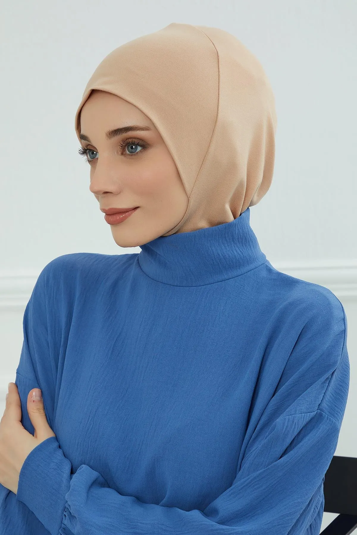 Easy Wear Instant Turban Bonnet for Women, Practical Inner Turban Cap, Quick Wear Instant Hijab Bonnet, Ready Hijab Head Wrap Under Cap,TB-5