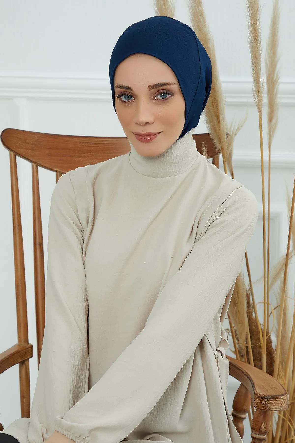 Easy Wear Instant Turban Bonnet for Women, Practical Inner Turban Cap, Quick Wear Instant Hijab Bonnet, Ready Hijab Head Wrap Under Cap,TB-5