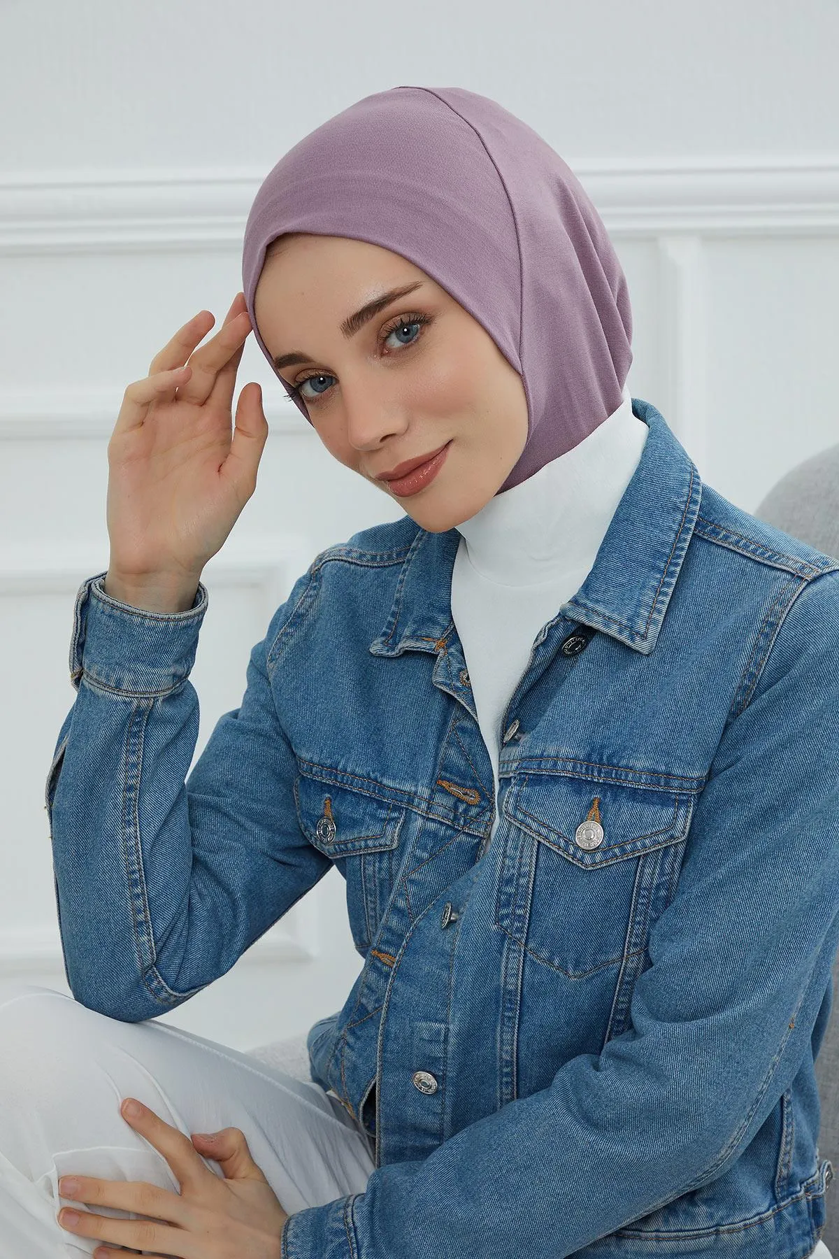 Easy Wear Instant Turban Bonnet for Women, Practical Inner Turban Cap, Quick Wear Instant Hijab Bonnet, Ready Hijab Head Wrap Under Cap,TB-5