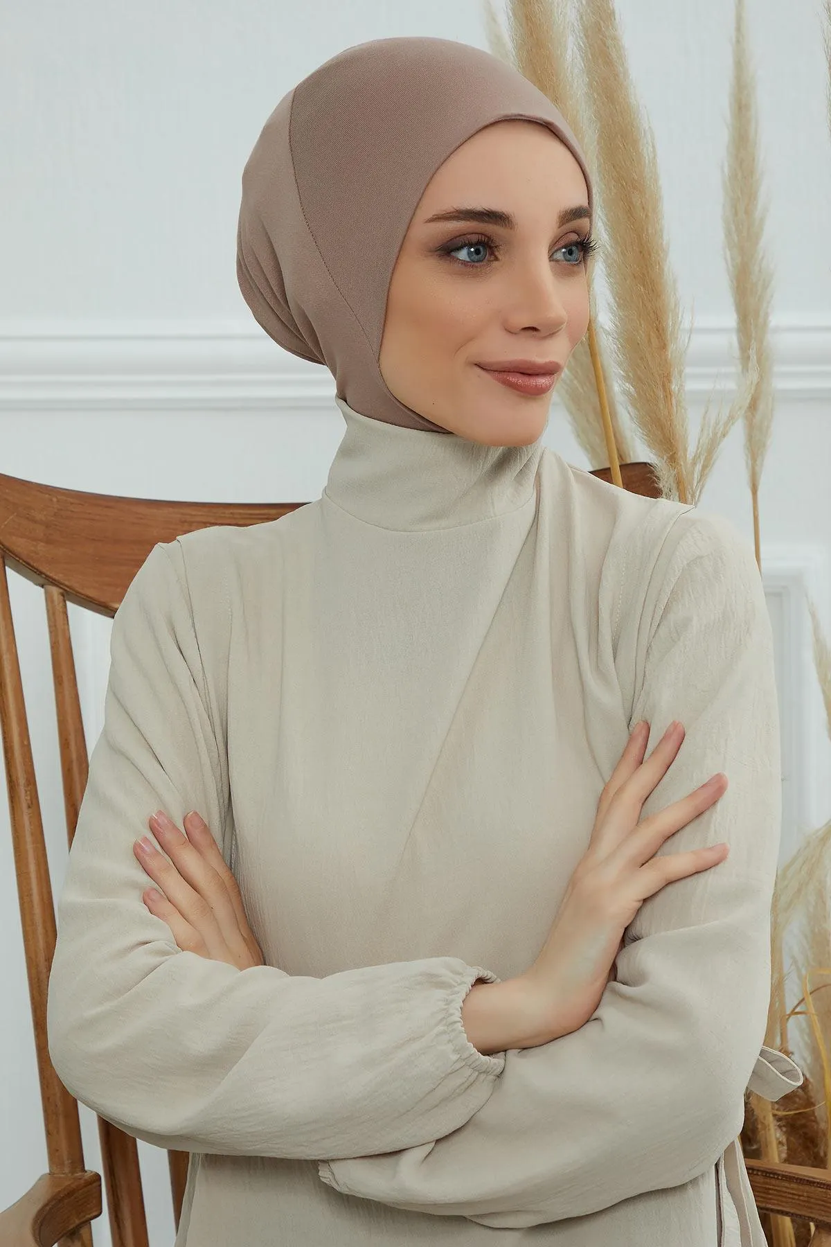 Easy Wear Instant Turban Bonnet for Women, Practical Inner Turban Cap, Quick Wear Instant Hijab Bonnet, Ready Hijab Head Wrap Under Cap,TB-5