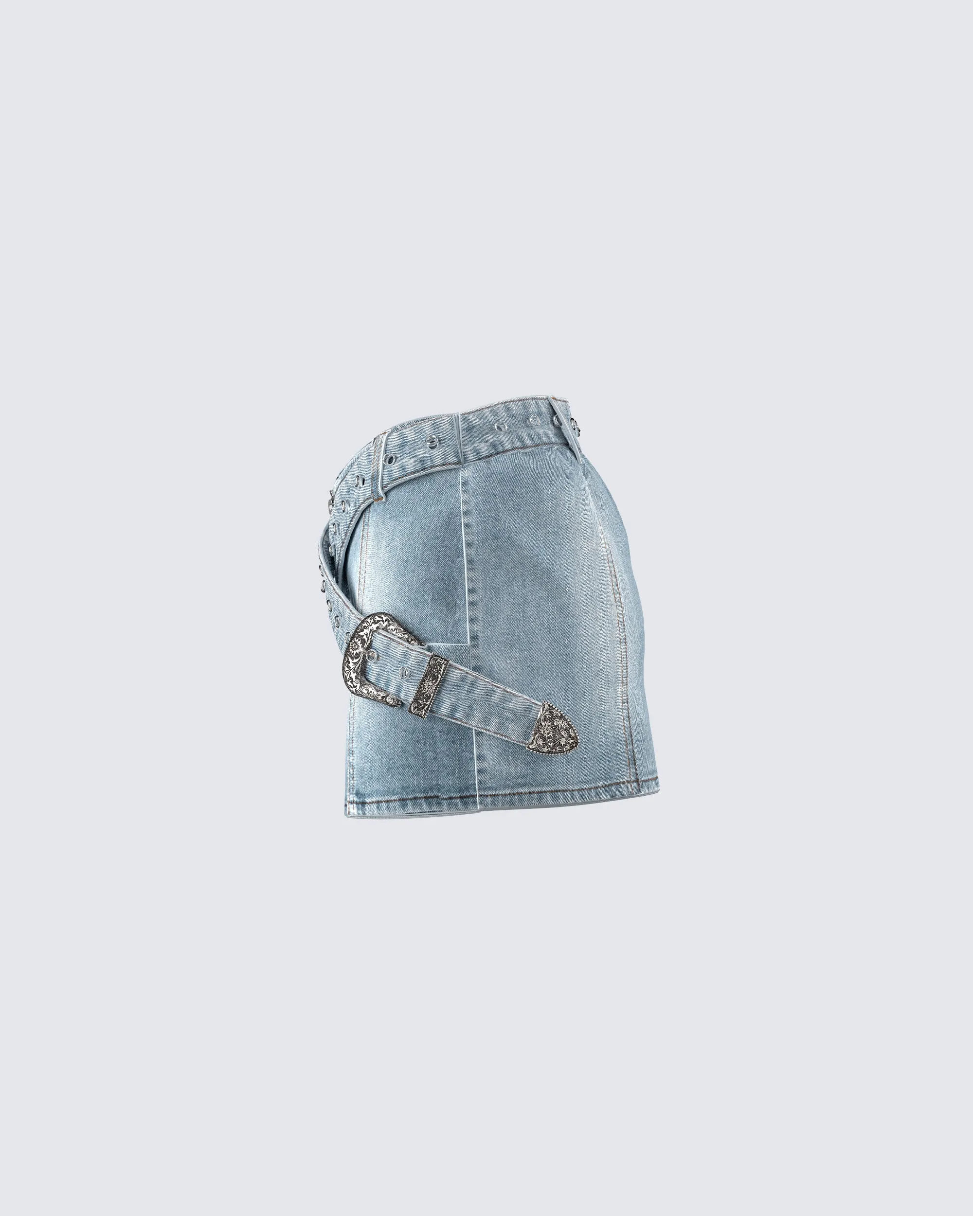 Eirene Denim Mini Skirt