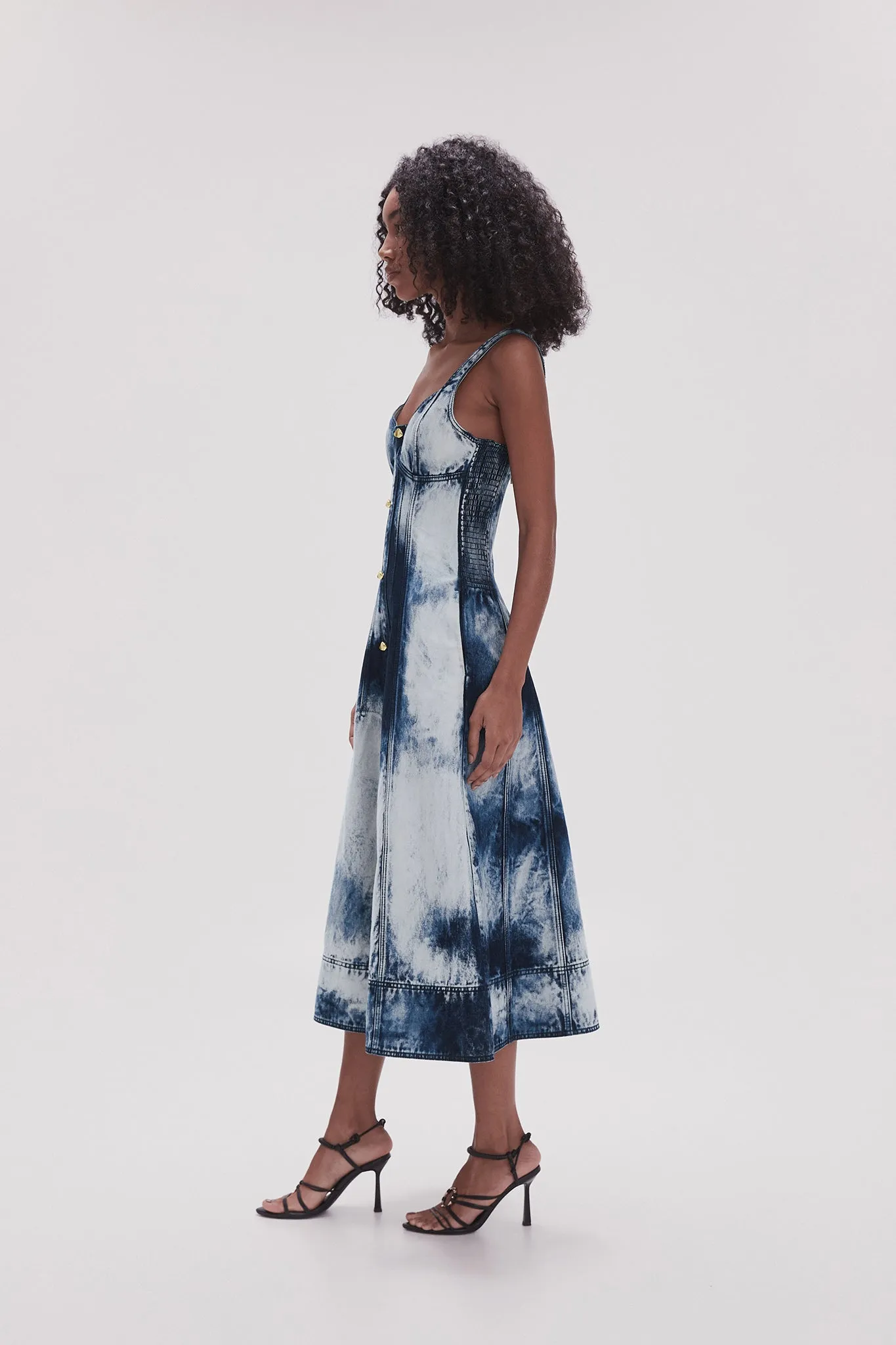 Enigma Denim Midi Dress