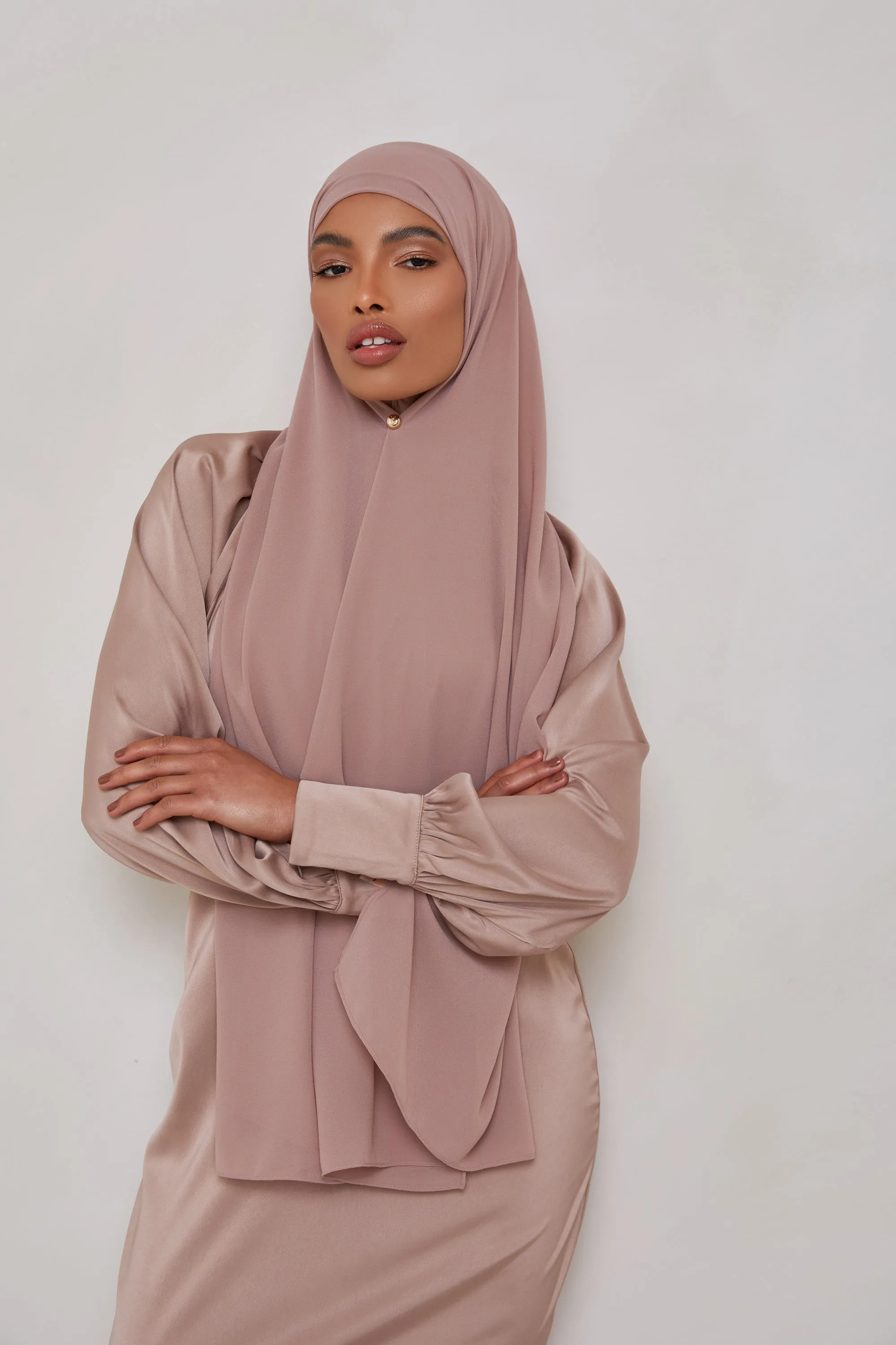 Essential Chiffon Hijab - Mink