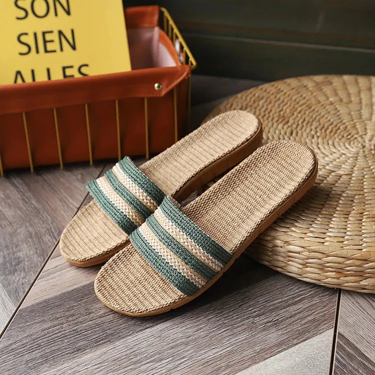 Fashion Indoor Flip Flops Ladies Shoes Womens Sandals Slippers Linen