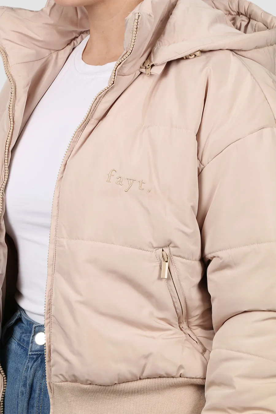 FAYT PUFFER JACKET NEUTRAL