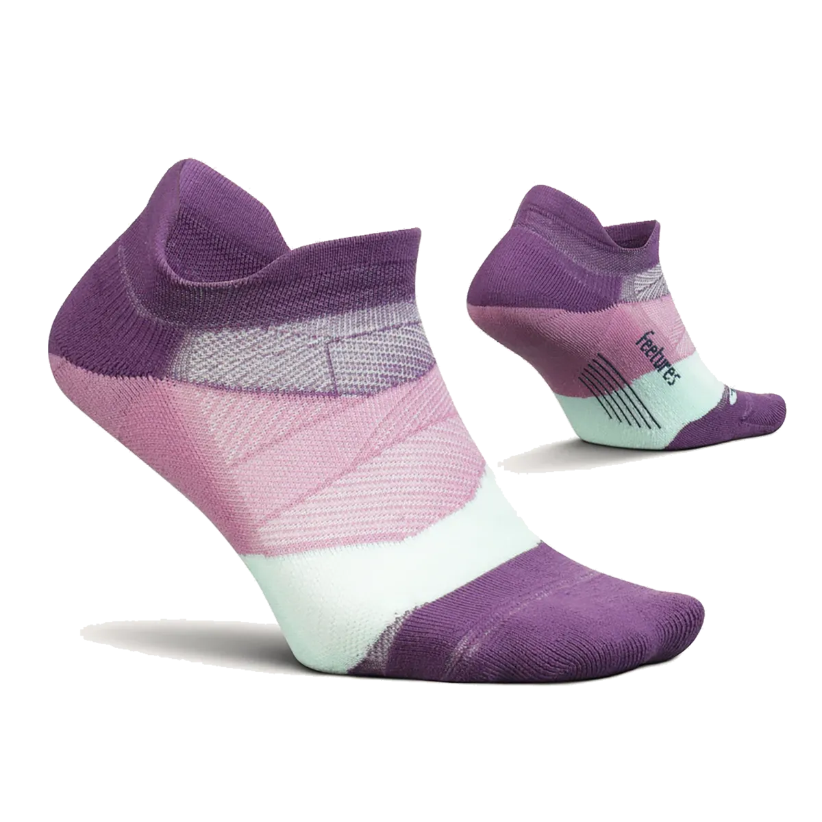 Feetures Elite Light Cushion No Show Tab - Peak Purple