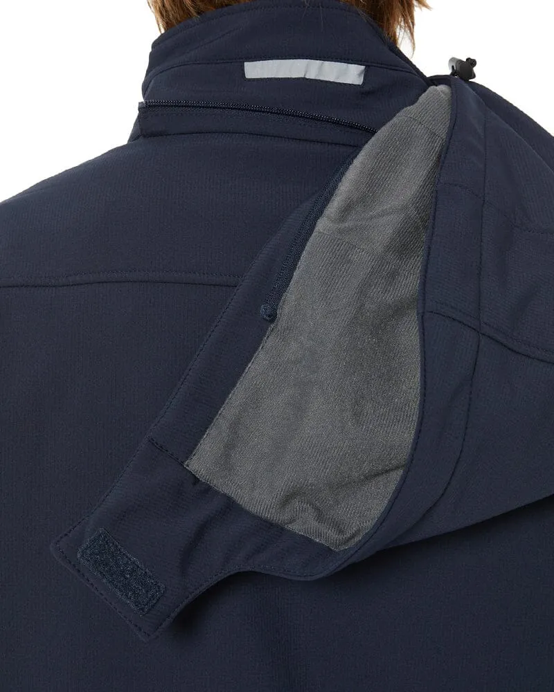 Flex and Move Hooded Soft Shell Jacket - Navy